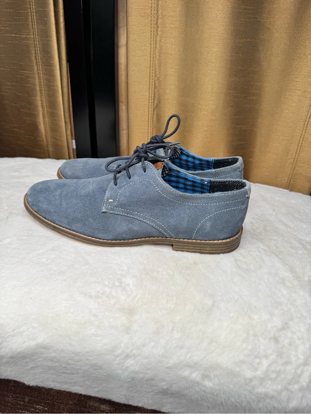 Ben Sherman Gray Suede Derby Shoes Men’s US 8 UK 7 EU 41